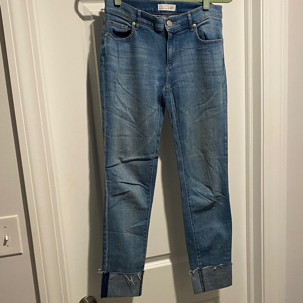 LOFT Medium Blue Cropped Jeans